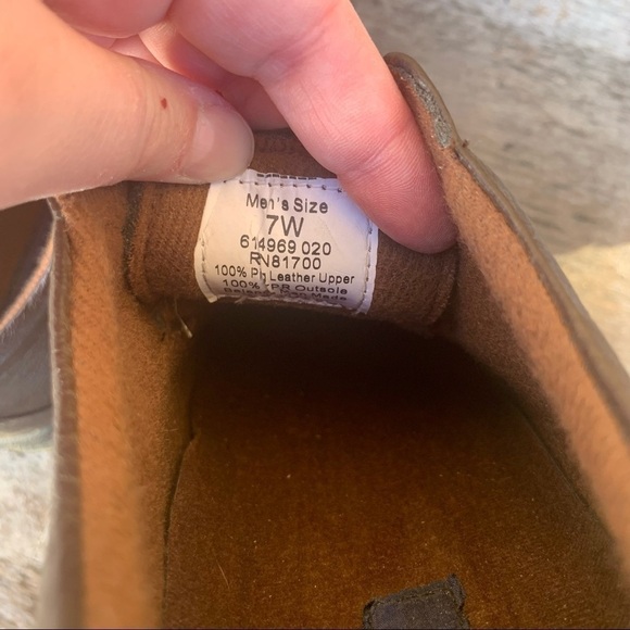 JOHN BLAIR MEN OXFORD SHOES Sz 7W LACE UP COMFORTABLE LEATHER SHOES BROWN - Picture 4 of 9